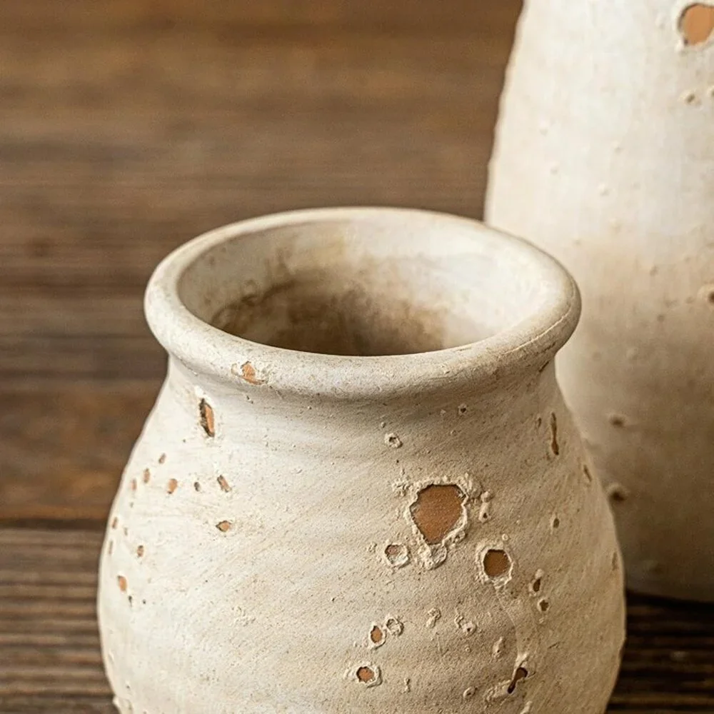 NEW  Ceramic Rustic Bud Vase, Small Vases Set for Country Home Decoration - Picture 3 of 8